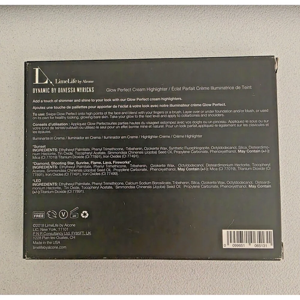 DANESSA MYRICKS X LIMELIFE BY ALCONE Glow Perfect Cream Highlighter Palette NEW